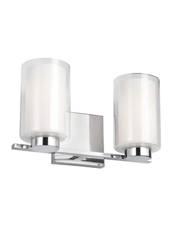 Generation Lighting Bergin 2 Bulb Vanity Light - Chrome