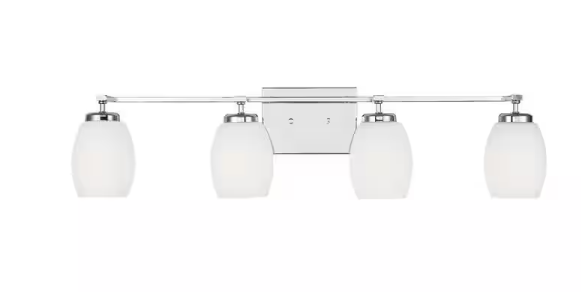 Generation Lighting Catlin 4 Bulb Vanity Light - Polished Chrome