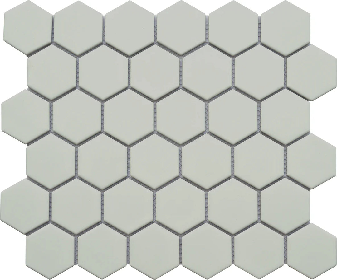 Impact 2" Hexagon Mosaic 11" x 13" Gray