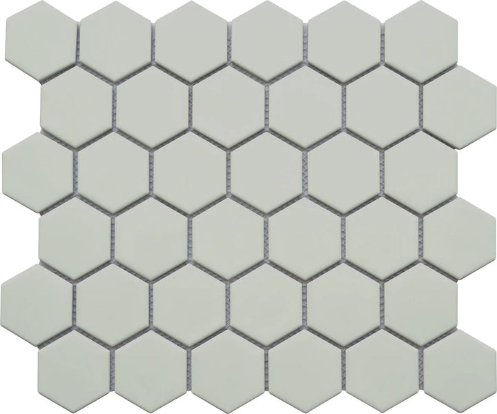 Impact 2" Hexagon Mosaic 11" x 13" Gray