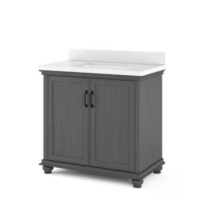 Thomasville Ellamar Single Sink Bathroom Vanity Antique Gray 36"