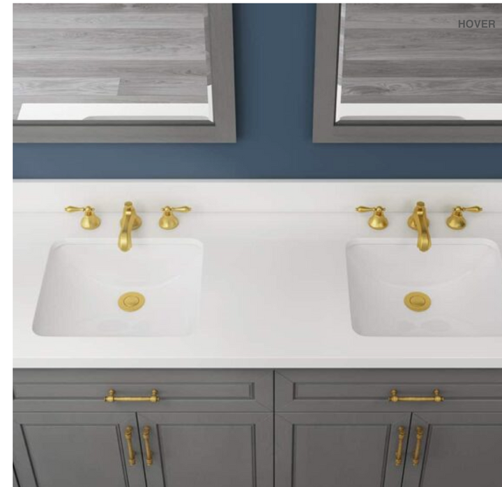 Home Collection Grovehurst Double Sink Vanity Gray 60"