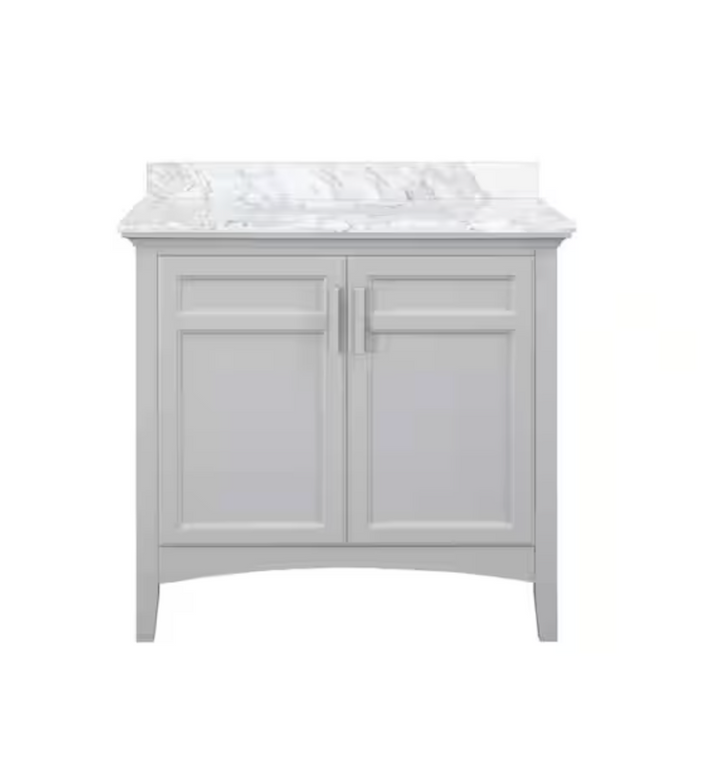 Home Collection Sassy Single Sink Bathroom Vanity Dove Gray 36"