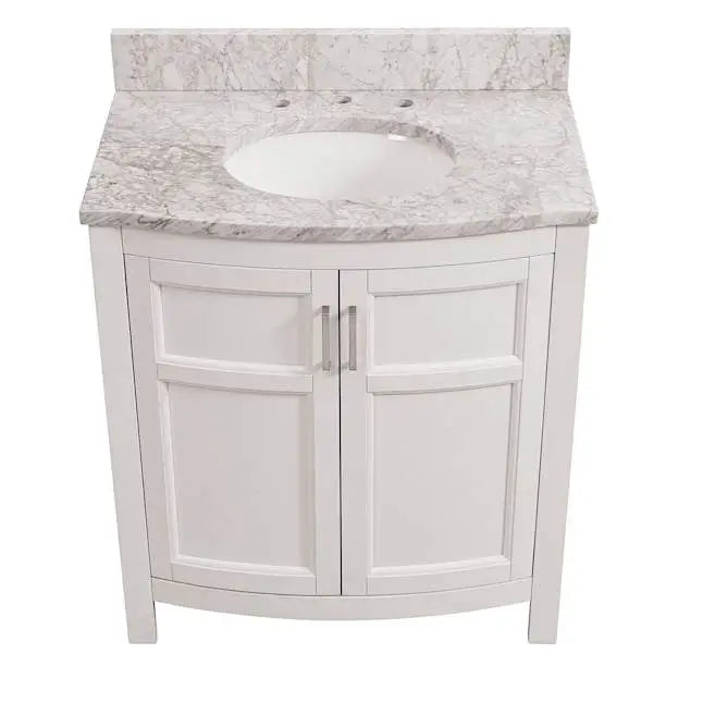 allen + roth Moravia Single Sink Bathroom Vanity White 30"