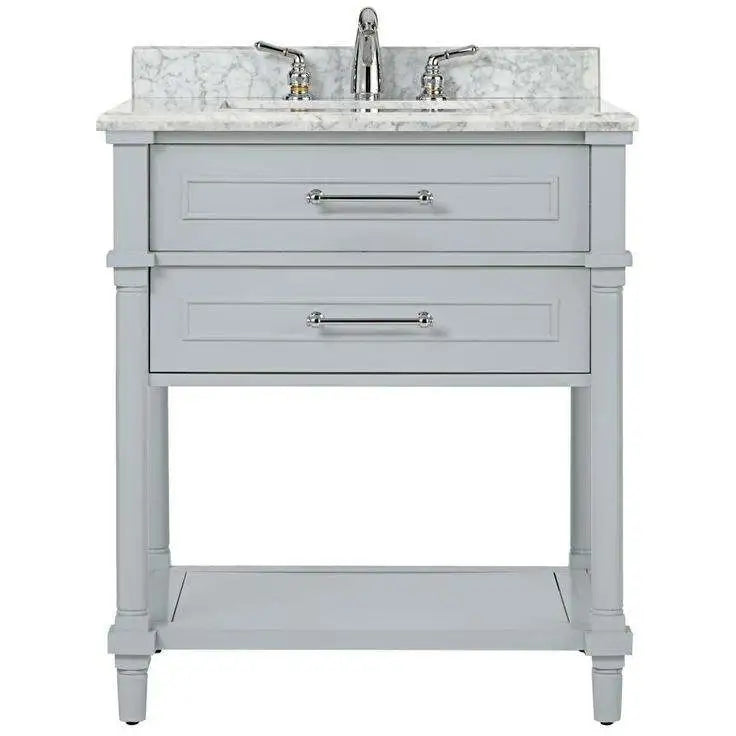 Home Collection Aberdeen Single Sink Bathroom Vanity Gray 30"