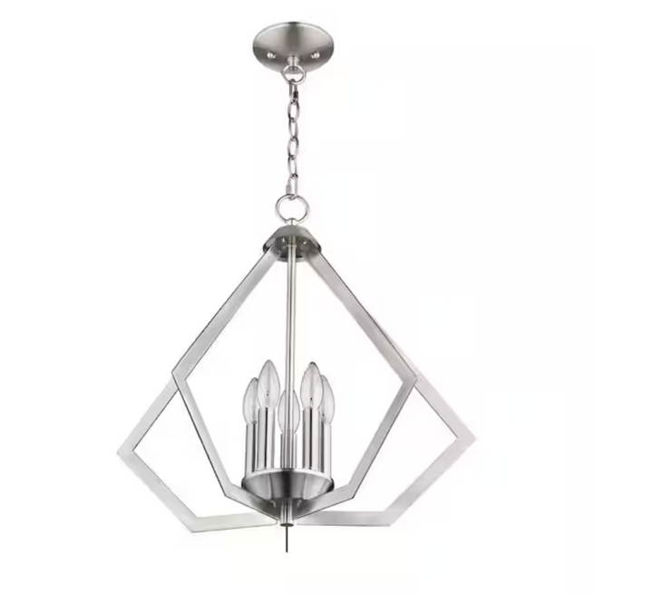 Kichler Prism 5-Light Acrylic Chandelier - Brushed Nickel