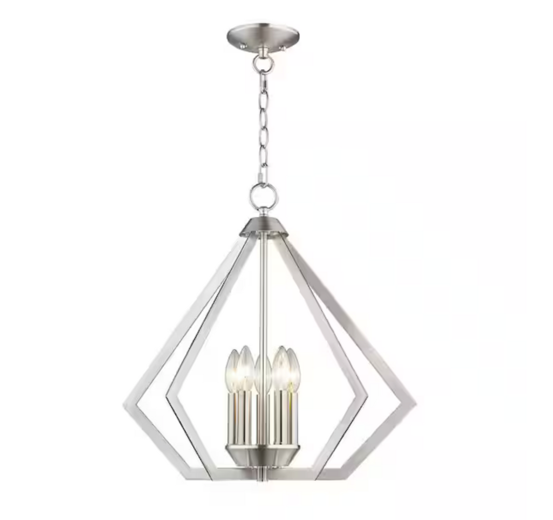 Kichler Prism 5-Light Acrylic Chandelier - Brushed Nickel