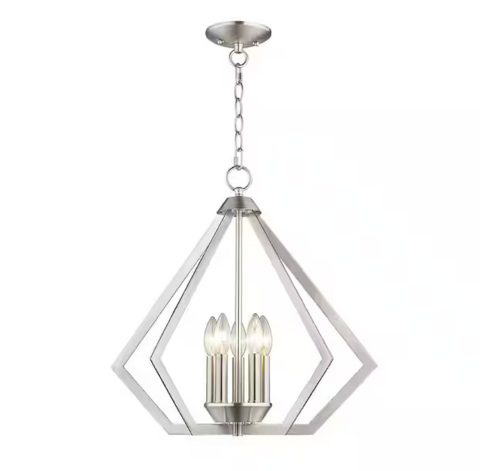 Kichler Prism 5-Light Acrylic Chandelier - Brushed Nickel