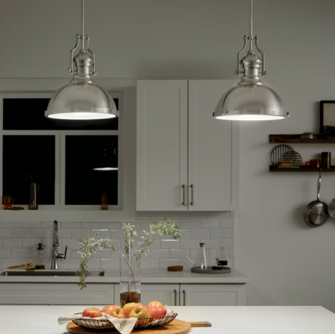 Frosted glass dome pendant light top