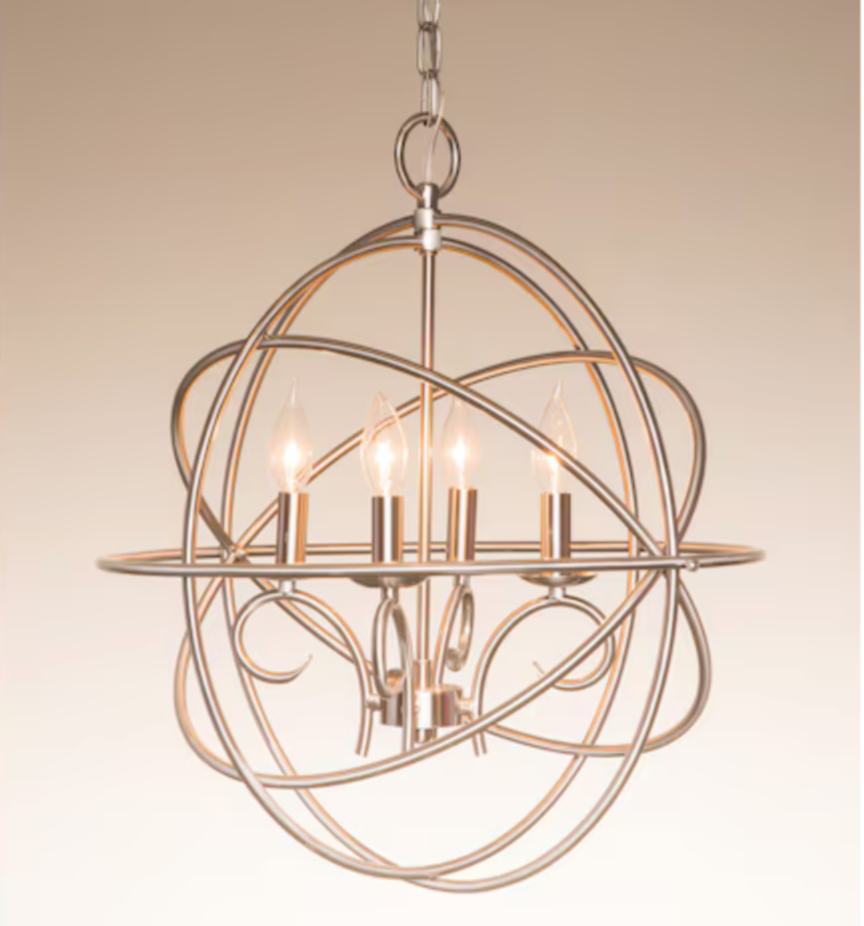 Kichler Vivian 4-Light Brushed Nickel Modern/Contemporary Chandelier