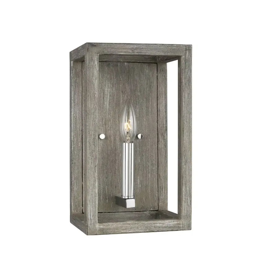 Generation Lighting Moffet Indoor/Outdoor Sconce - Washed Pine