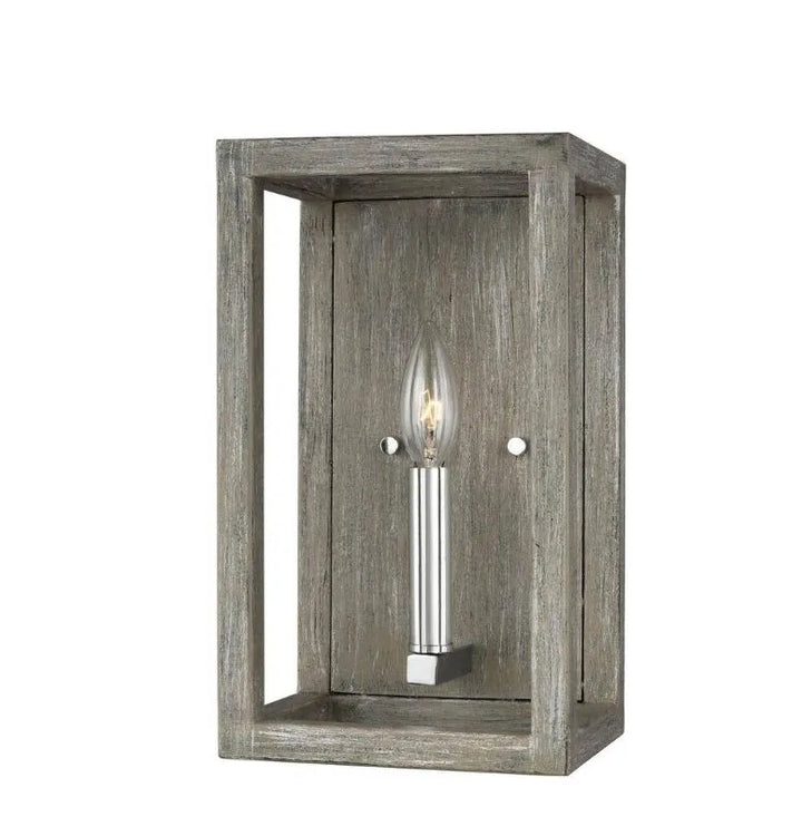 Generation Lighting Moffet Indoor/Outdoor Sconce - Washed Pine