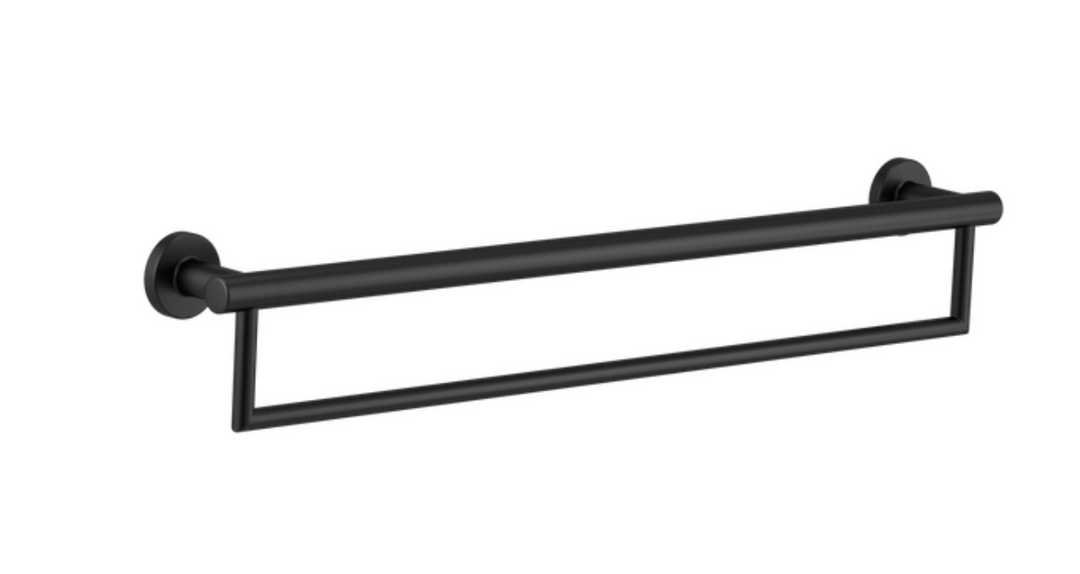 Delta 24" Contemporary Towel Bar with Assist Bar - Matte Black