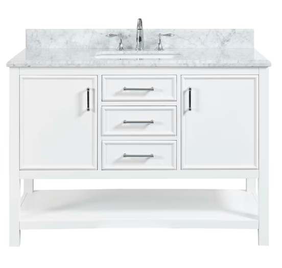 allen + roth Manhattan 49-in White Bathroom Vanity IN THE BOX