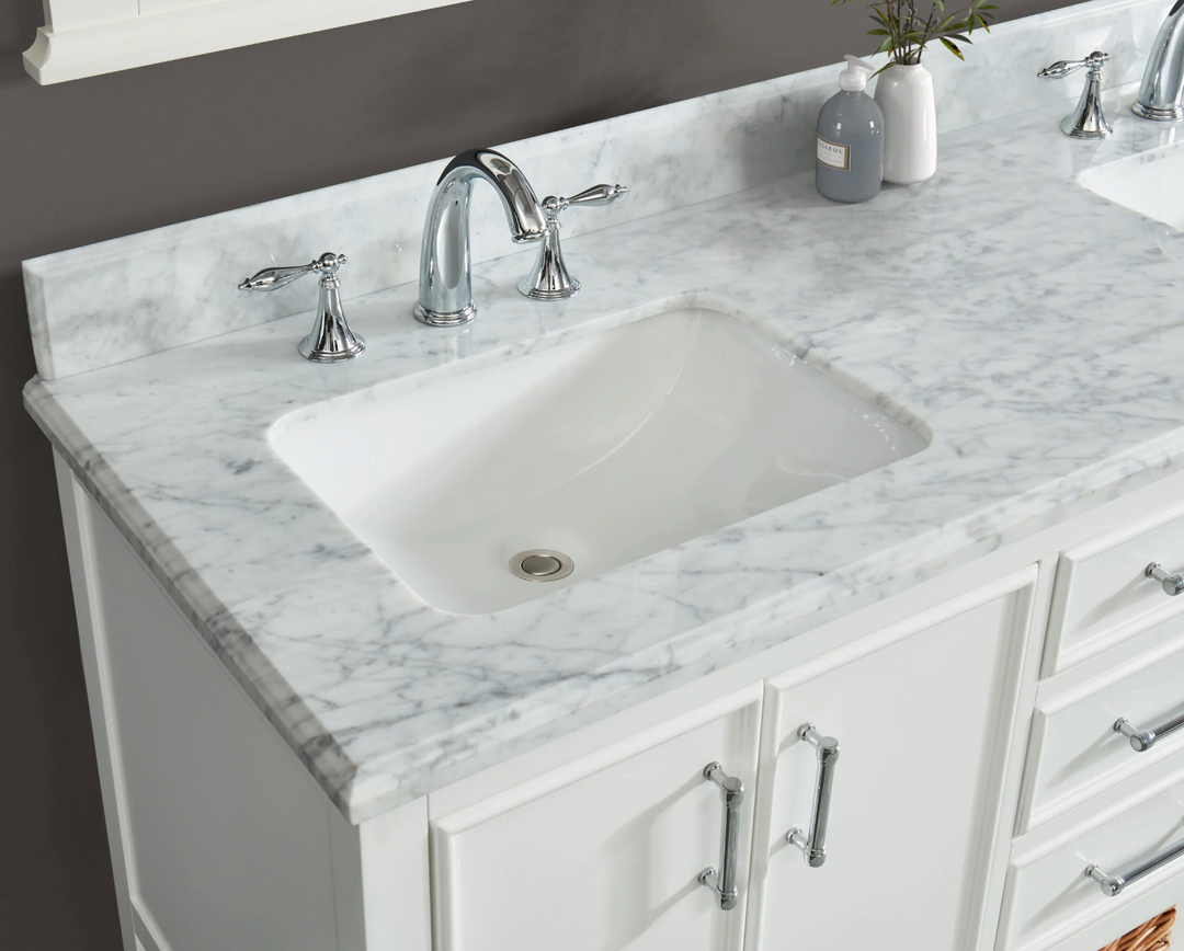 allen + roth Manhattan 61-in White Bathroom Vanity IN THE BOX