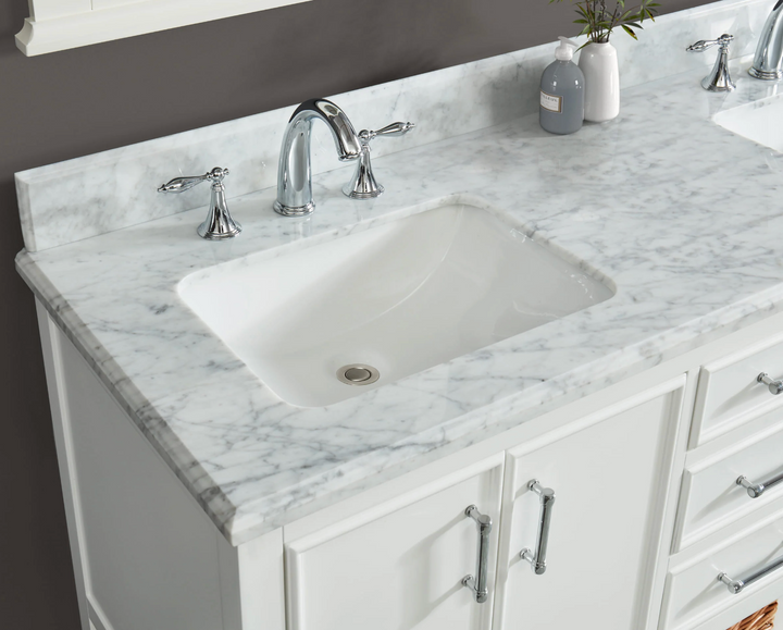 allen + roth Manhattan 61-in White Bathroom Vanity IN THE BOX