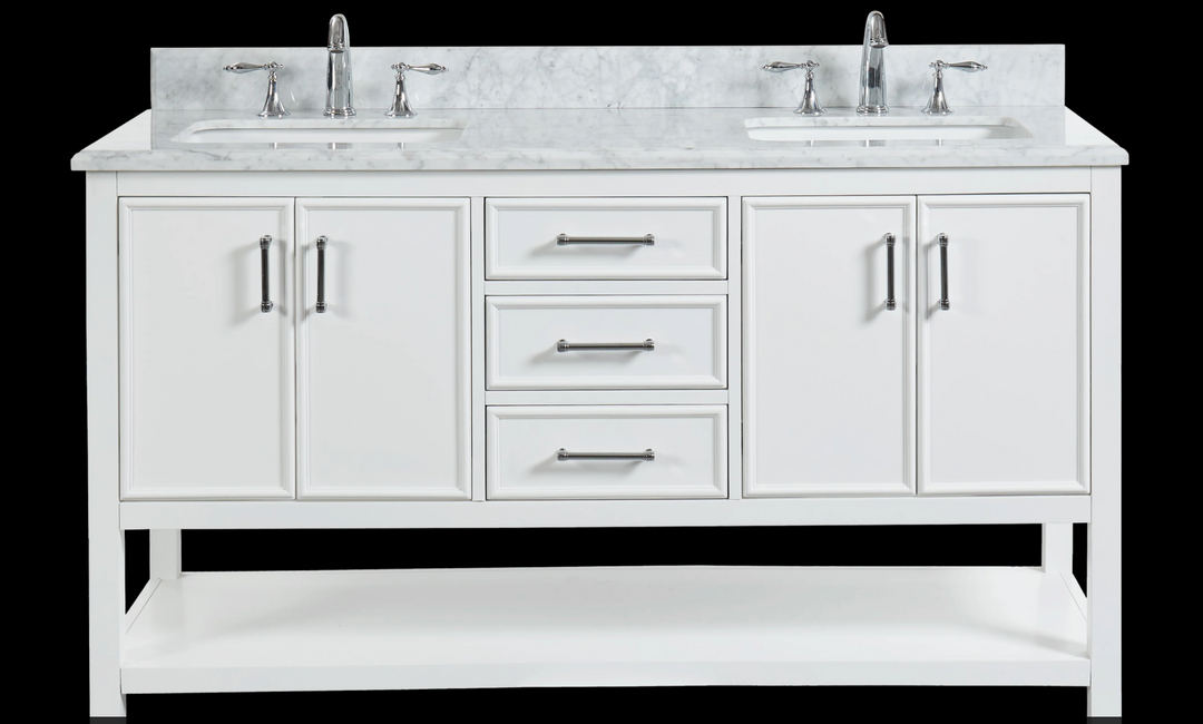 allen + roth Manhattan 61-in White Bathroom Vanity IN THE BOX