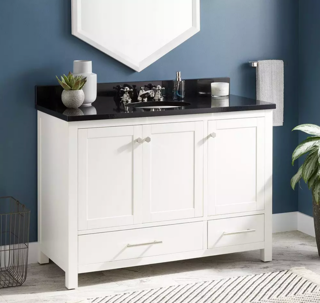 Signature Hardware Radke Bathroom Vanity  White 48"