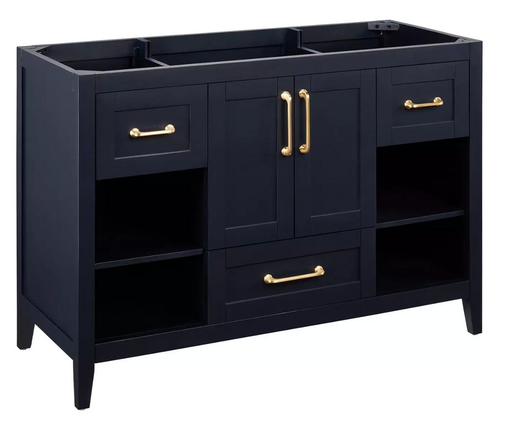 Signature Hardware Burfield Bathroom Vanity Midnight Blue 48"